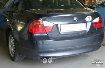 BMW 318i / 320i met FOX uitlaat 2x76mm type 13